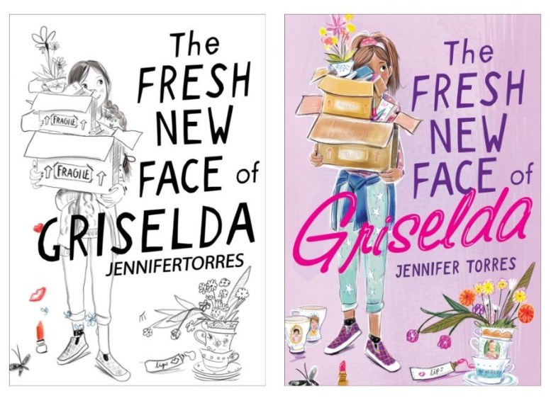 Early versions of the cover of The Fresh New Face of Griselda